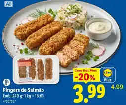 Lidl Fingers de salmão promoção