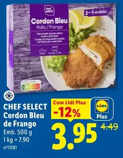 Lidl Chef select cordon bleu de frango promoção