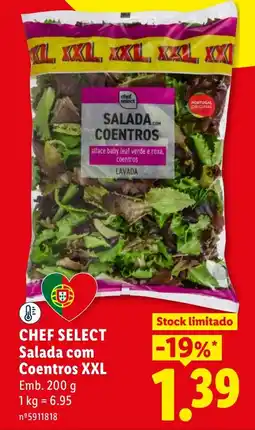 Lidl Chef select salada com coentros xxl promoção