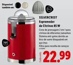Lidl silvercrest espremedor de citrinos 85 w promoção