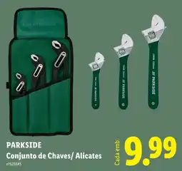 Lidl Parkside conjunto de chaves/ alicates promoção