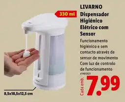 Lidl livarno dispensador higiénico elétrico com sensor promoção