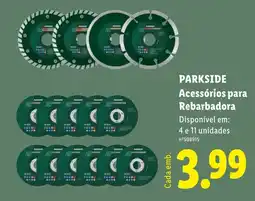 Lidl parkside acessórios para rebarbadora promoção