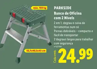 Parkside banco de oficina com 2 níveis
