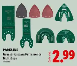 Lidl Parkside acessórios para ferramenta multiúso promoção