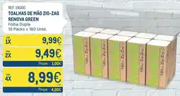 Makro toalhas de mão zig-zag renova green promoção
