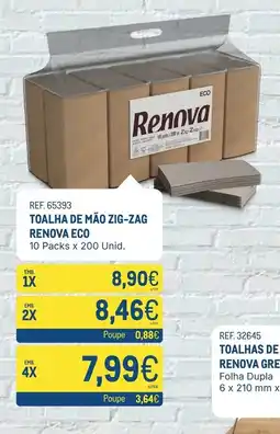 Makro Toalha de mão zig-zag renova eco promoção