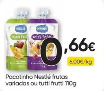 Pacotinho Nestlé frutas variadas ou tutti frutti