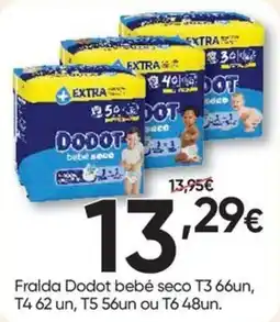 Froiz Fralda Dodot bebé seco promoção