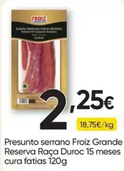 Froiz Presunto serrano froiz grande reserva raça duroc promoção