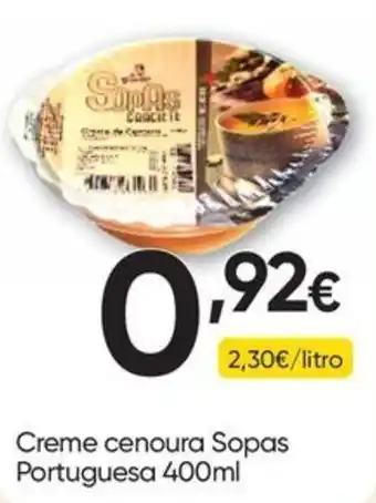 Creme cenoura Sopas Portuguesa