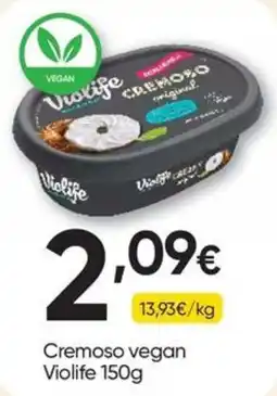 Froiz Cremoso vegan Violife promoção