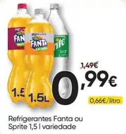 Froiz Refrigerantes Fanta ou Sprite 1,5 l variedade promoção