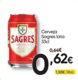 Froiz Cerveja Sagres lata promoção