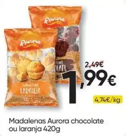 Froiz Madalenas aurora chocolate ou laranja promoção