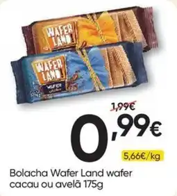 Froiz Bolacha Wafer Land wafer cacau ou avelã promoção