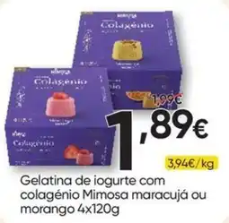 Froiz Gelatina de iogurte com colagénio Mimosa maracujá ou morango promoção