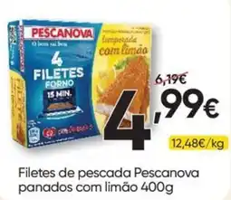 Froiz Filetes de pescada Pescanova panados com limão promoção