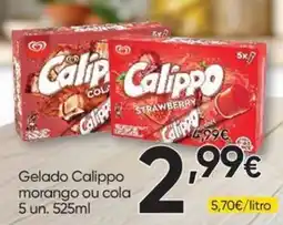 Froiz Gelado Calippo morango ou cola promoção