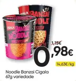 Froiz Noodle Banzai Cigala promoção