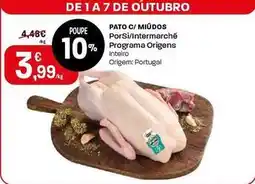 Intermarché Porsi - pato c/miudos promoção