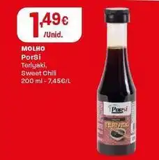 Intermarché Porsi - molho teriyaki/sweet chili promoção