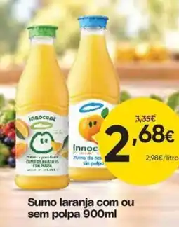 Froiz Innocent Sumo de laranja com ou sem polpa promoção