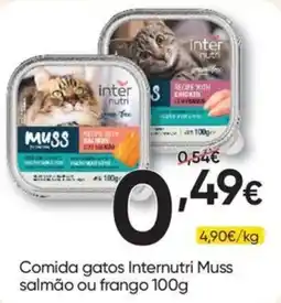 Froiz Comida gatos Internutri Muss salmão ou frango promoção