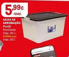 Intermarché Porsi - caixa de arrumação reciclada promoção