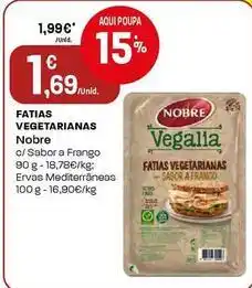 Intermarché Nobre - fatias vegetarianas promoção