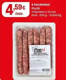 Intermarché Porsi - 6 ssalsichas promoção