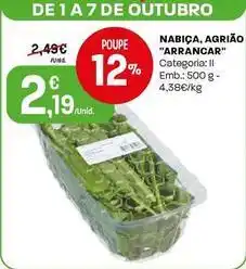 Intermarché Nabiça, agrião arrancar promoção