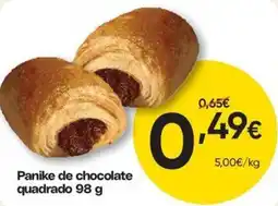 Froiz Panike de chocolate quadrado promoção