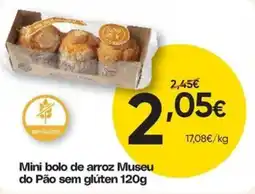 Froiz Mini bolo de arroz Museu do Pão sem glúten promoção