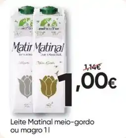 Froiz Leite Matinal meio-gordo ou magro 1l promoção