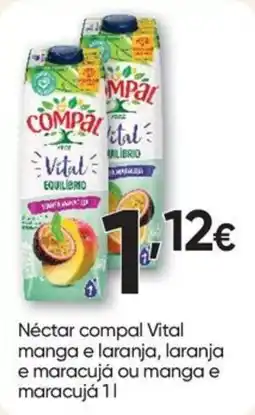 Froiz Néctar compal vital manga e laranja, laranja e maracujá ou manga e maracujá promoção