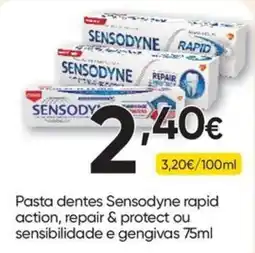 Froiz Pasta dentes sensodyne rapid action, repair & protect ou sensibilidade e gengivas promoção
