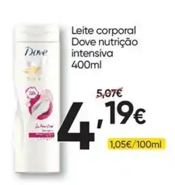Froiz Leite corporal Dove nutrição intensiva promoção