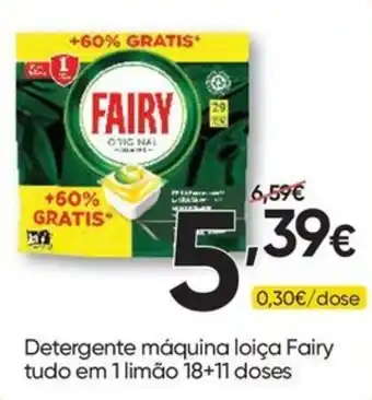 Detergente máquina loiça Fairy tudo em 1 limão