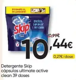 Froiz Detergente skip cápsulas ultimate active clean promoção