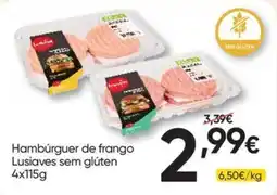 Froiz Hambúrguer de frango Lusíaves sem glúten promoção