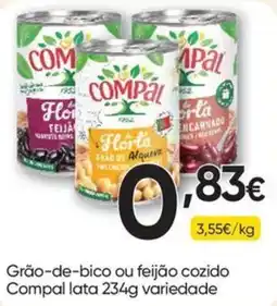 Froiz Grão-de-bico ou feijão cozido Compal lata promoção