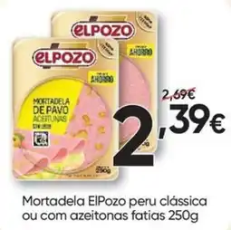 Froiz Mortadela elpozo peru clássica ou com azeitonas fatias promoção