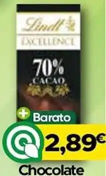 Supermercados Preços Baixos Lindt Excellence chocolate 70% cacao promoção