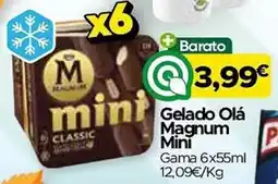 Supermercados Preços Baixos Gelado Olá Magnum Mini promoção