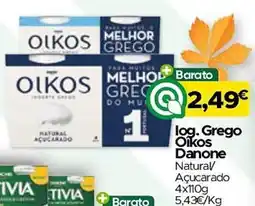 Supermercados Preços Baixos Iog. Grego Oikos Danone Natural/Açucarado promoção