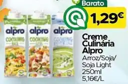 Supermercados Preços Baixos Creme Culinária Alpro Arroz/Soja/ Soja Light promoção