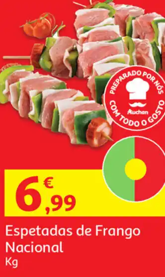 Auchan Espetada de Frango Nacional promoção