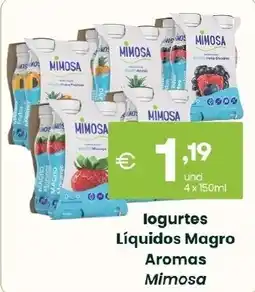 Roque Supermercados Iogurtes Líquidos Magro Aromas Mimosa promoção
