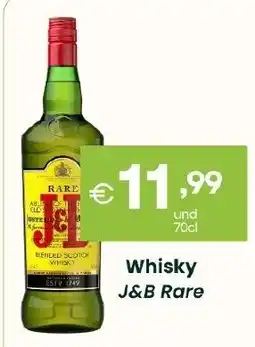 Roque Supermercados Whisky J&B Rare promoção